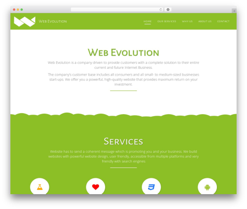 WordPress theme Angle - webevolutioncompany.com