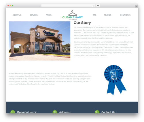 Cleanco WordPress theme - cleansmartcleaners.com