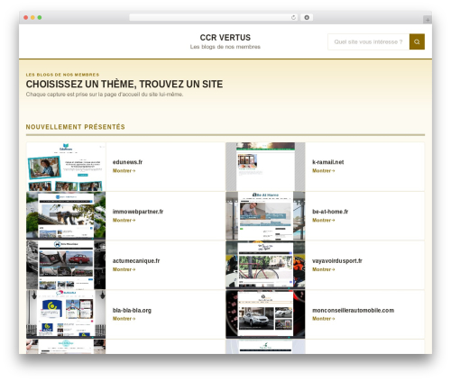 Maxwell WordPress theme - ccrvertus.fr