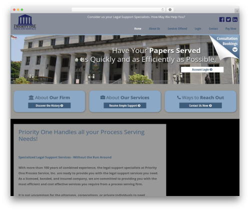 priorityoneprocess theme WordPress - priorityoneprocess.com