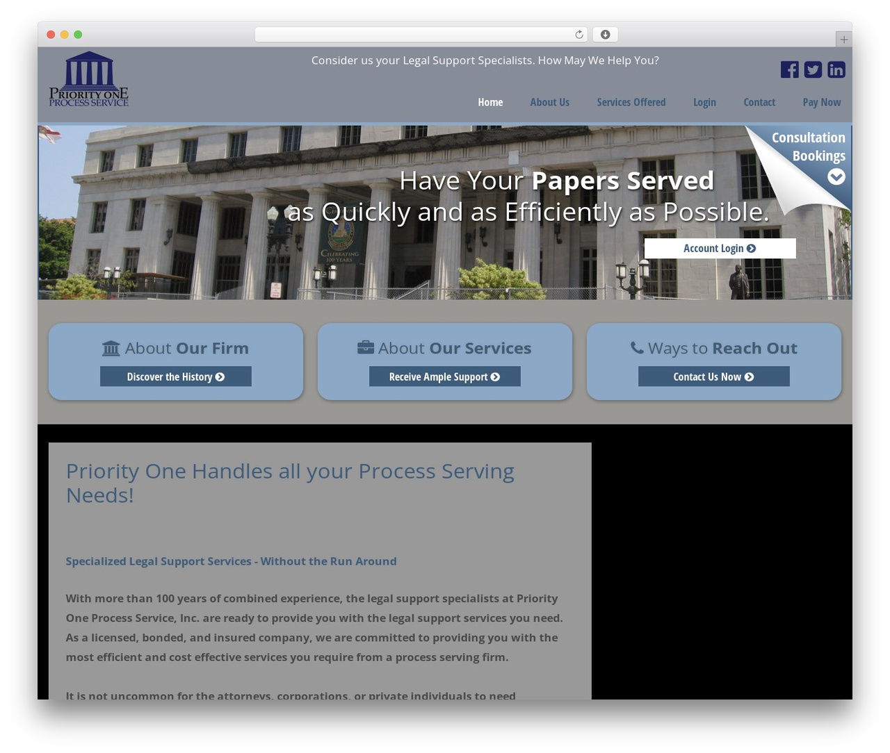 priorityoneprocess theme WordPress - priorityoneprocess.com