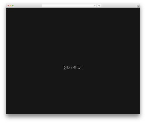 WordPress theme Reframe - dillonminton.com