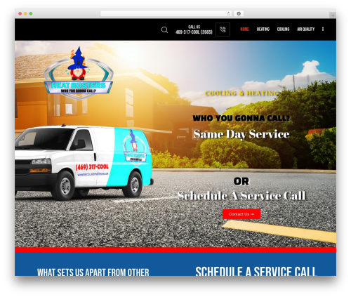 Edifice WordPress theme - heatbustersoftexas.com
