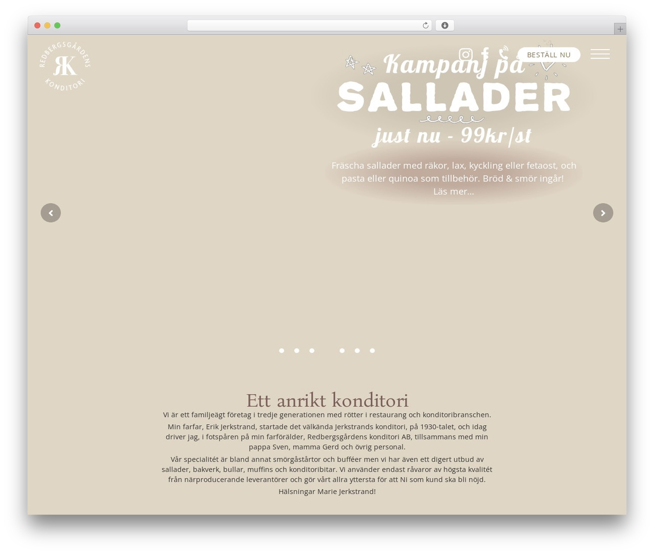 Hello Elementor theme WordPress - redbergsgarden.se