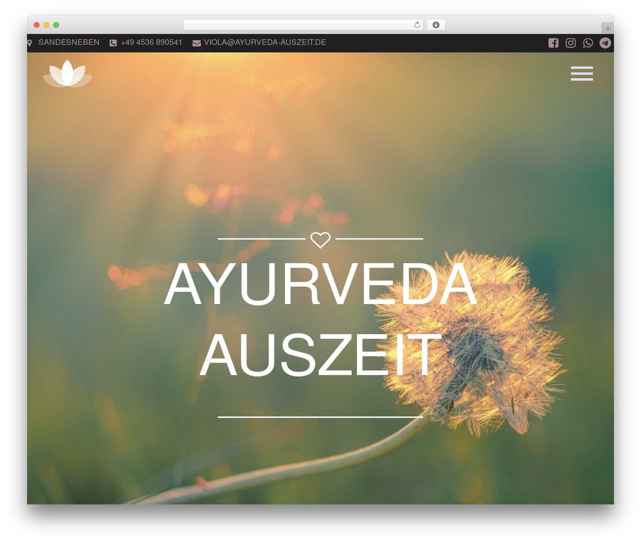 Pathway WordPress theme - ayurveda-auszeit.de