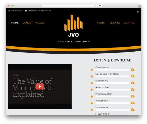 Simple stats WordPress plugin - jvovoiceover.com