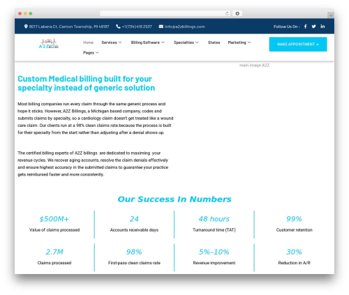 Webteck core WordPress plugin - a2zbillings.com