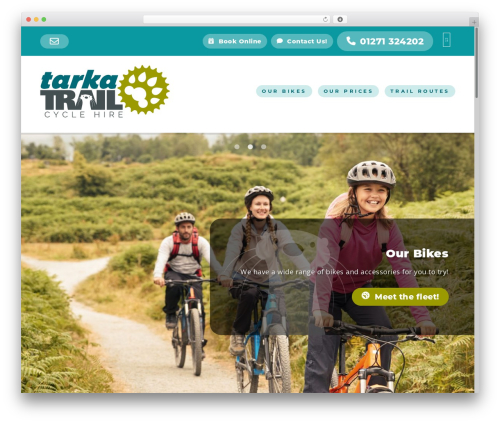 WordPress website theme Flex - tarkabikes.co.uk