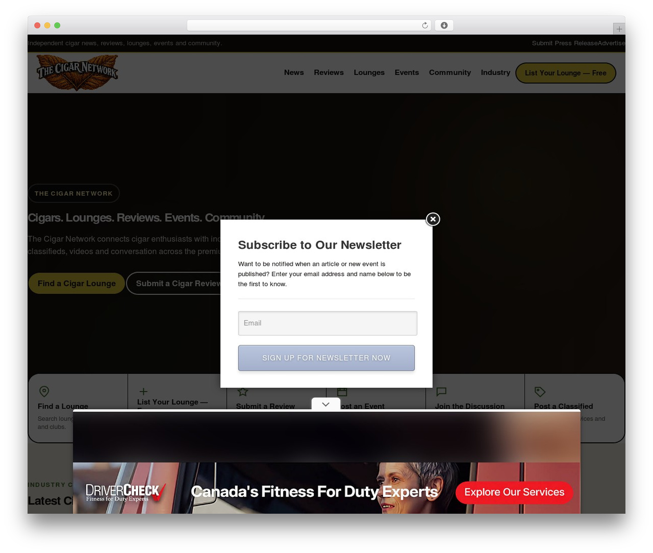 WP theme TCN Network - thecigarnetwork.com