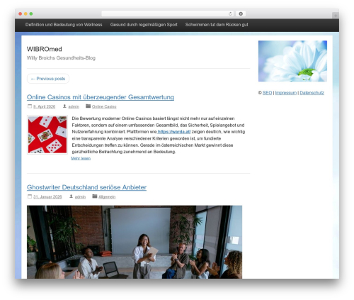 Activetab WordPress theme - wibromed.de