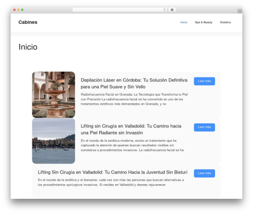 Advanced posts listing WordPress plugin - cabines.es