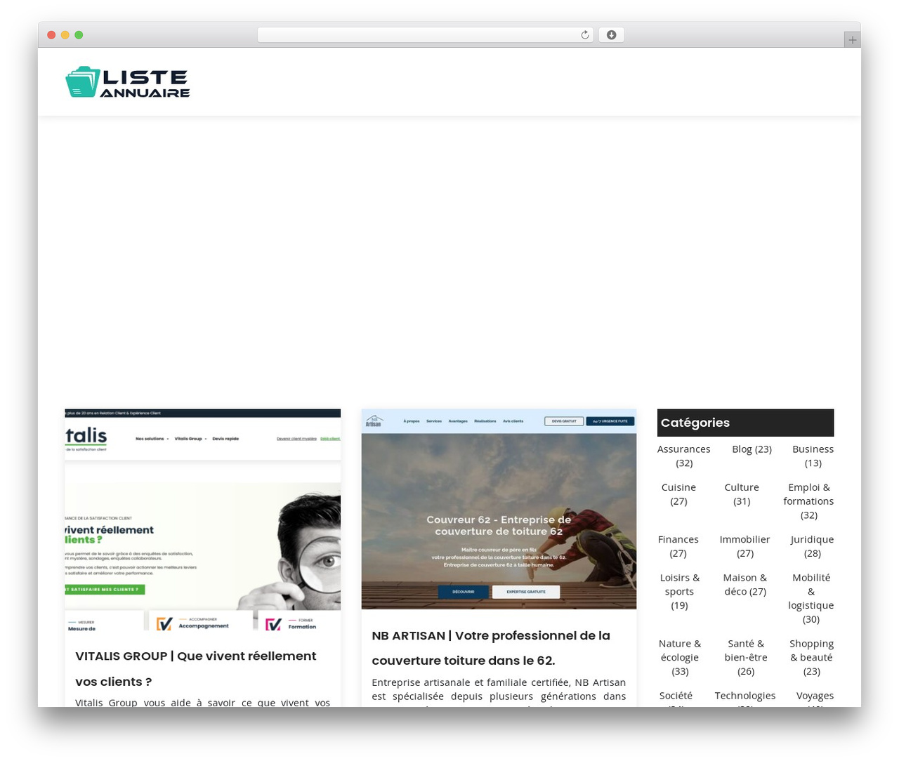 generic-site WordPress theme - liste-annuaire.com