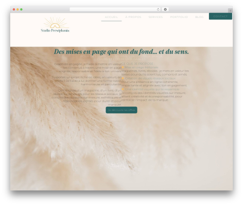 Hello Elementor WordPress theme - studio-persephonia.fr