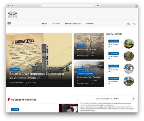 Theme WordPress Forcast - almanaqueurupes.com.br