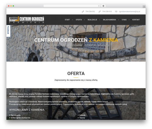 Theme WordPress MaterialWP - ogrodzeniakamienne.com