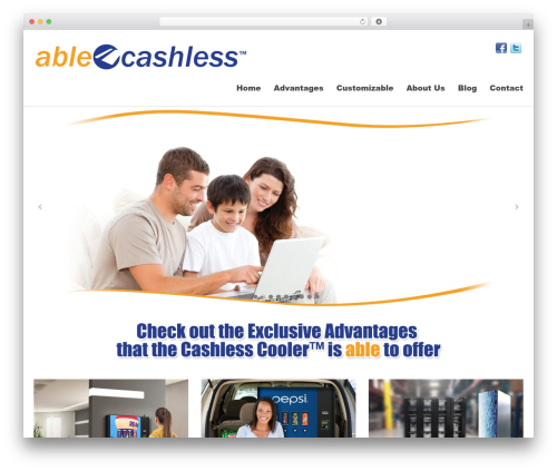 WordPress theme Simple - ablecashless.com