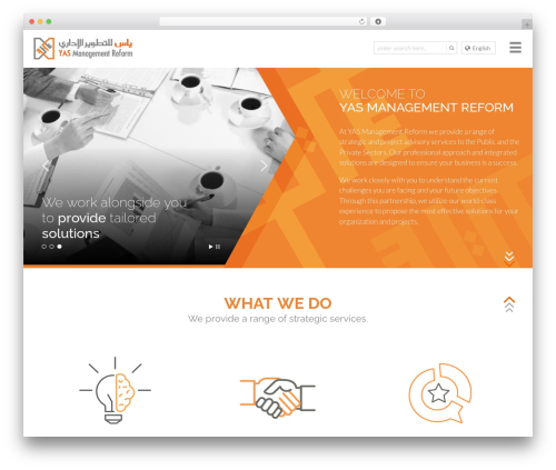 WordPress theme Yas Bootstrap - yasreform.com