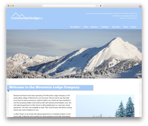 WP Bootstrap Starter theme WordPress free - themountainlodgecompany.com