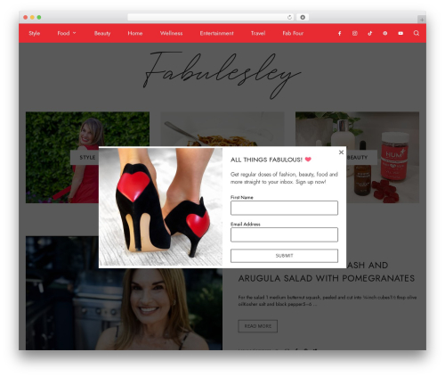 WordPress theme Blush Co - fabulesley.com
