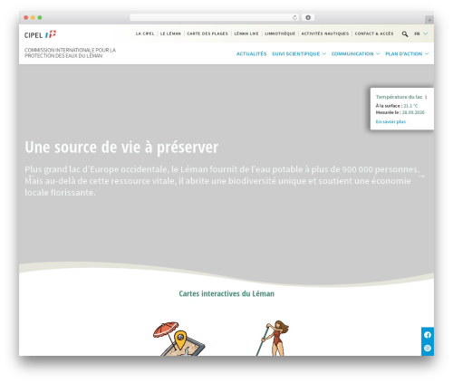 WordPress website theme CIPEL - cipel.org