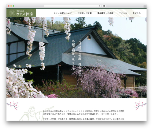 Custom article WordPress plugin - kanamejingu.org