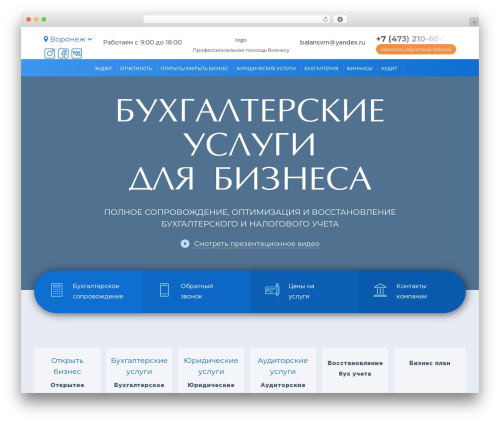 Balant-theme WordPress theme - balans-voronezh.ru