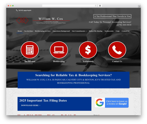 Beacon Theme WordPress theme - wcoxcpa.com