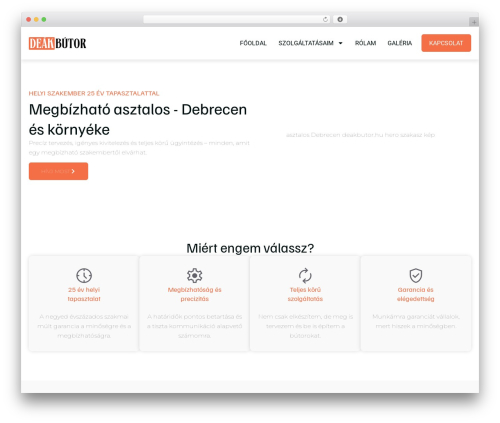 Theme WordPress Hello Elementor - deakbutor.hu