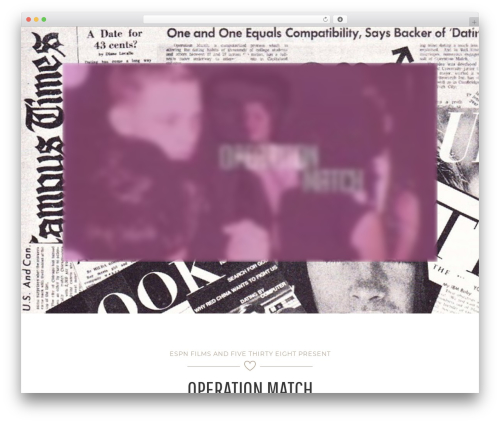 Thread theme WordPress - operationmatch.com