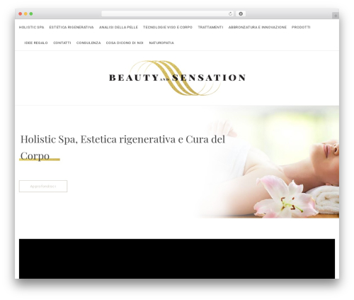 WordPress theme Pure - www.beautyandsensation.it