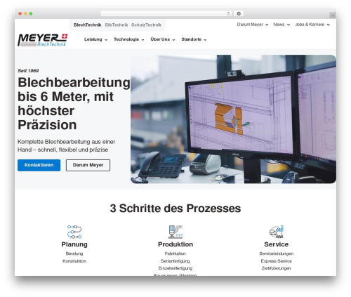 Pixfort likes WordPress plugin - meyer-blechtechnik.ch