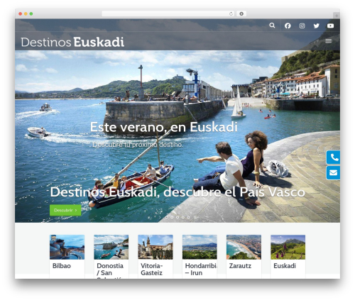 Go Explore! WordPress theme - destinoseuskadi.com