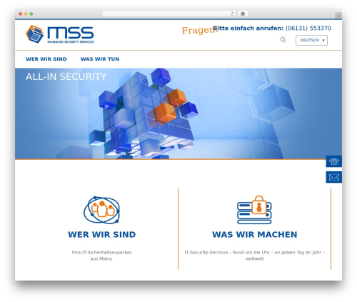 WordPress theme MSS | Managed Security Services - mssgmbh.com