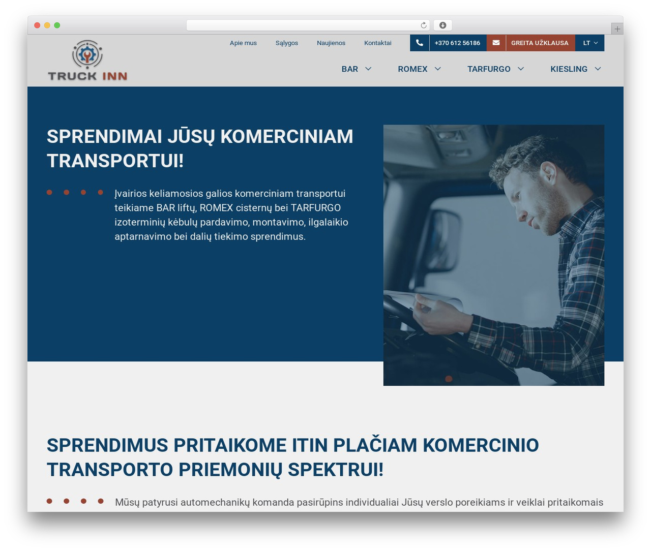 WordPress website theme Codic - www.truckinn.lt WordPress website theme Codic - www.truckinn.lt