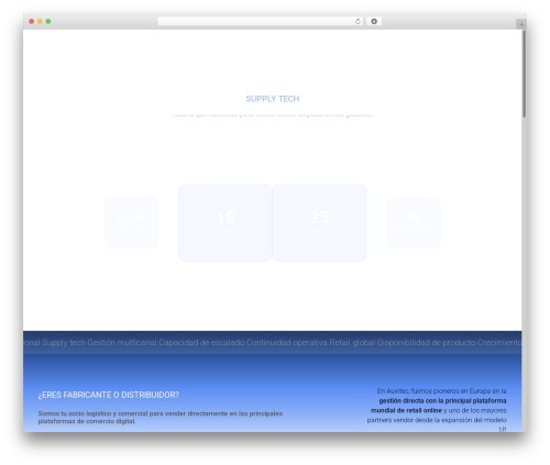 BootScore WordPress theme - auxitec.net
