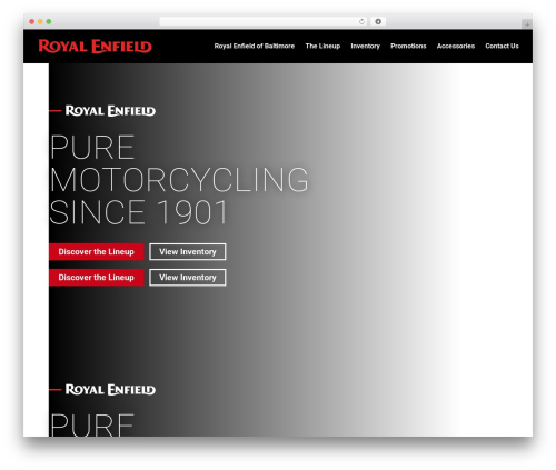 Divi WordPress theme - royalenfieldofbaltimore.com