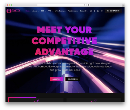 Leverage best WordPress theme - ovatekweb.com