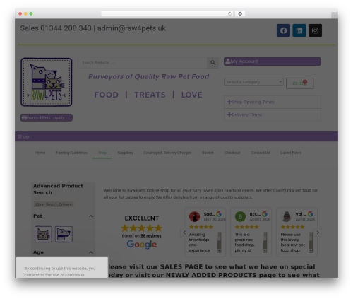Woocommerce attribute images WordPress plugin - raw4pets.uk
