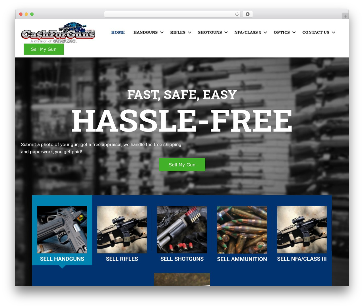 Beaver Builder Theme WordPress theme - cashforguns.com