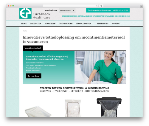 Best WordPress theme Euralpack Theme - euralpack-healthcare.com