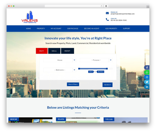 Real estate manager pro WordPress plugin - valenspartnerships.com