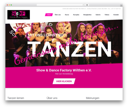 Cmsmasters content composer WordPress plugin - showdance-factory.de