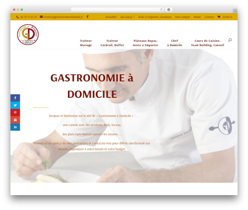 Woo exfood WordPress plugin - gastronomieadomicile.com