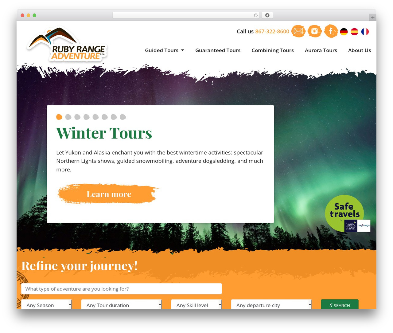 Ruby Range Adventure top WordPress theme - rubyrange.com