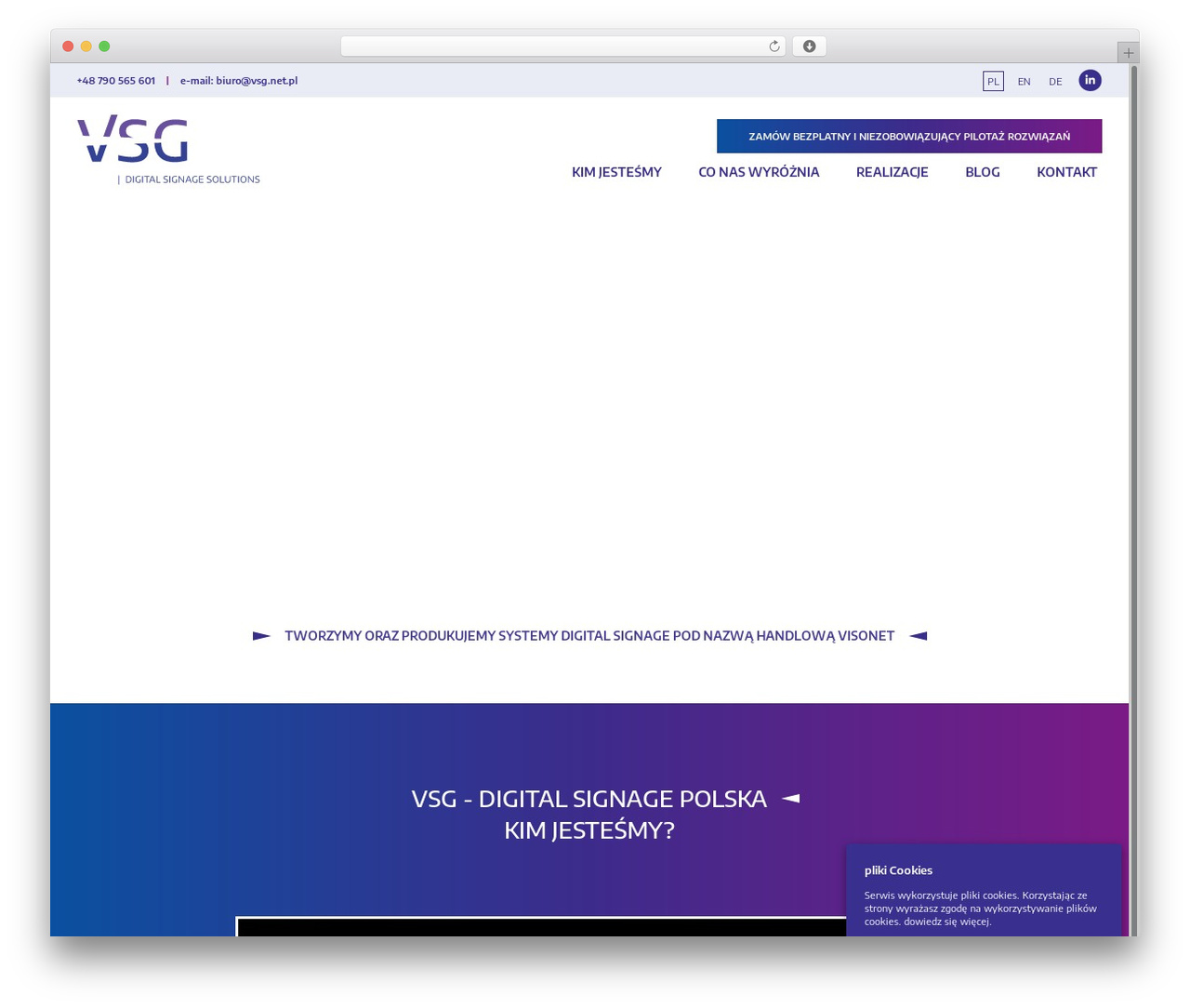Theme WordPress Visualsolution - vsg-digitalsignage.com
