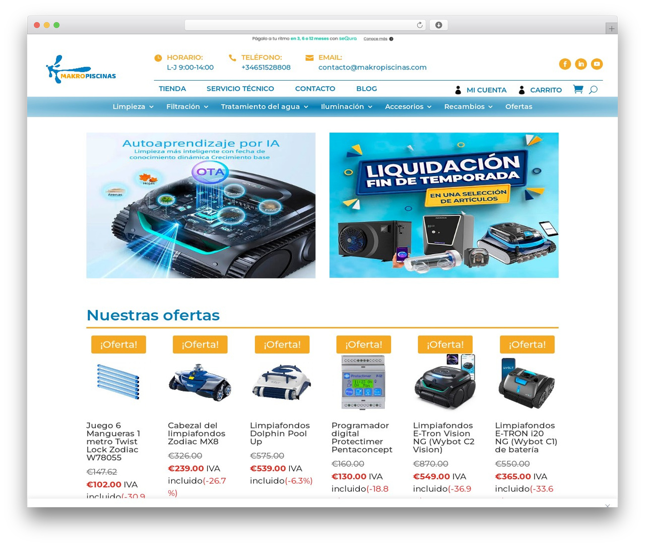 Theme WordPress Divi - makropiscinas.com