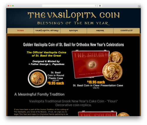 WordPress theme cherry - vasilopita.com