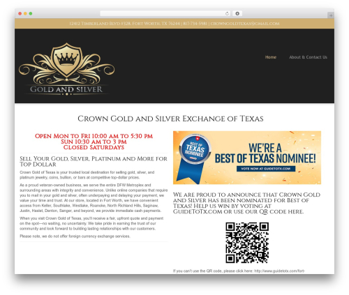 WordPress theme cherry - crowngoldtexas.com
