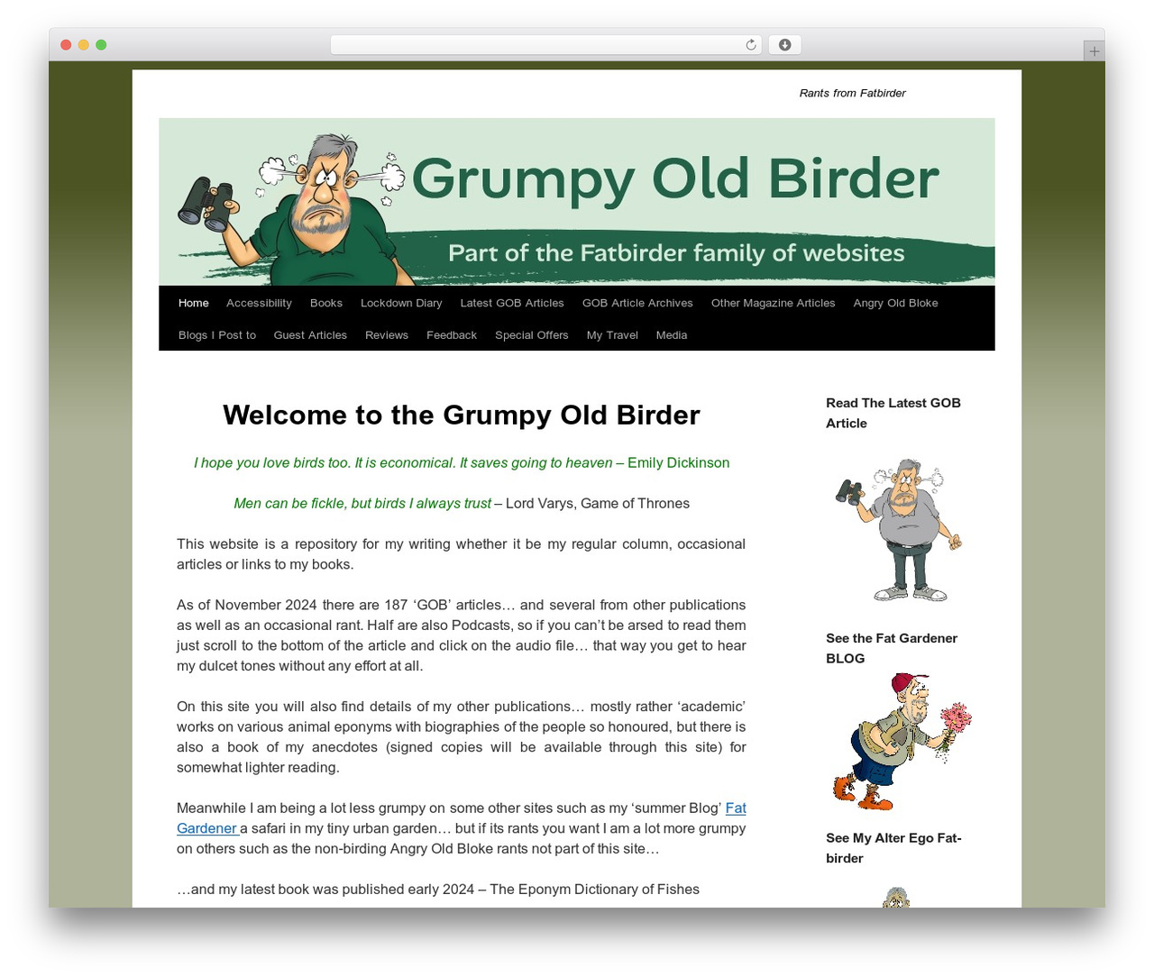 WordPress theme Grumpy Old Birder - grumpyoldbirder.com WordPress theme Grumpy Old Birder - grumpyoldbirder.com