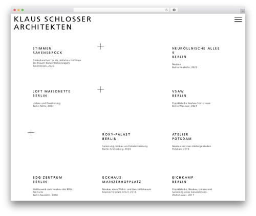 WordPress theme web3000 Theme - klausschlosserarchitekten.com
